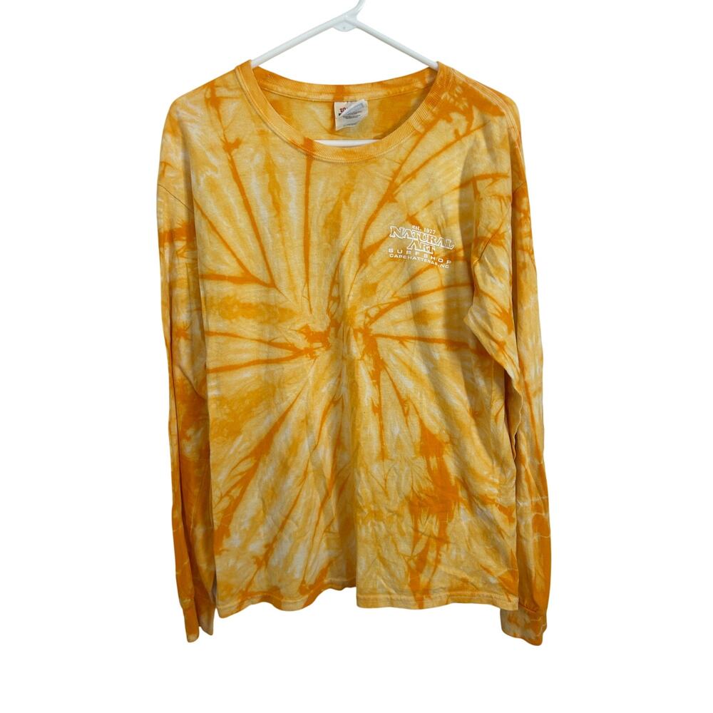 Vintage Natural Art Surf Shop Tie Dye Tee – Surfing Makes Me Happy - Picture 2 of 7